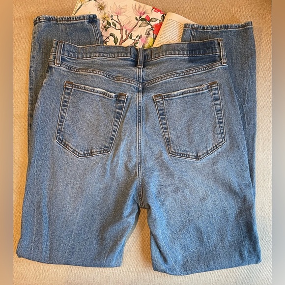 Abercrombie & Fitch 90’s Curve Love Slim Straight Ultra High Rise Size 33/16L - Picture 10 of 14